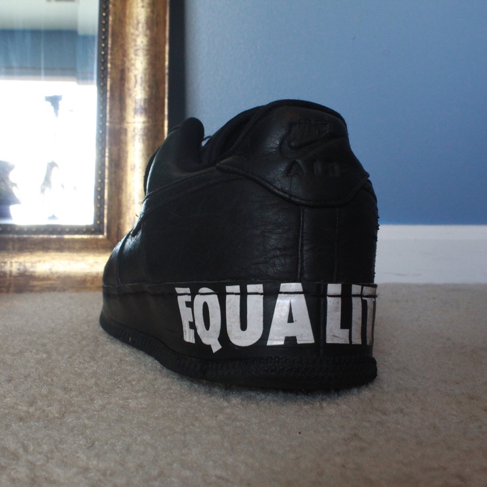 Black Nike AF1 equality black history month (2018)